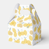 Modern pastel citrus citruscitroenen patroon bedankdoosjes (Achterkant)