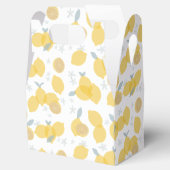 Modern pastel citrus citruscitroenen patroon bedankdoosjes (Geopend)