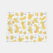 Modern pastel citrus citruscitroenen patroon fleece deken (Voorkant (Horizontaal))