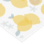 Modern pastel citrus citruscitroenen patroon lange tafelloper (Hoek)