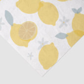 Modern pastel citrus citruscitroenen patroon tissuepapier (Detail)