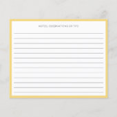 Modern Pastel Citrus Lemons Recept Kaart (Achterkant)