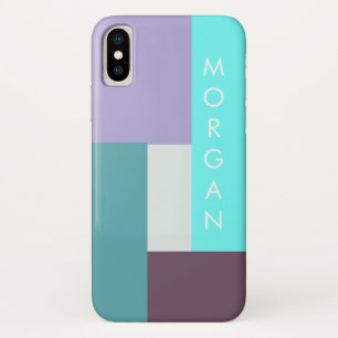 modern pastel geometrisch monogram Case-Mate iPhone case