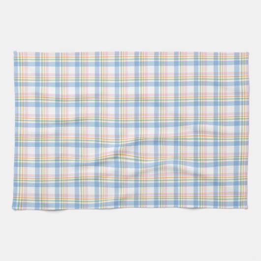 Modern Pastel Gingham Theedoek (Horizontaal)