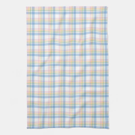 Modern Pastel Gingham Theedoek (Verticaal)