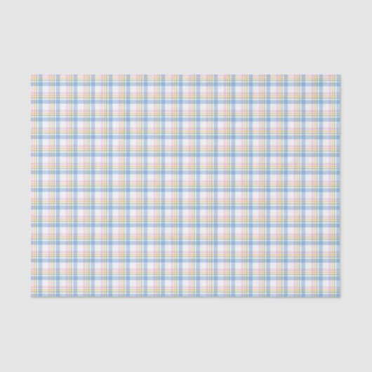 Modern Pastel Gingham  Tissuepapier (Voorkant)