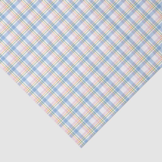 Modern Pastel Gingham  Tissuepapier (Detail)