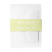 Modern pastel Green Personalized Wedding Uitnodigingen Wikkel (Voorkant Voorbeeld)