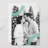 Modern Pastel JOY Photo Minimal Christmas Feestdagenkaart (Achterkant)