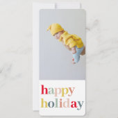 Modern pastel kleurrijke Happy Holiday met foto (Voorkant)