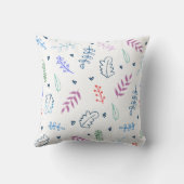 MODERN PASTEL LEAVES KUSSEN (Achterkant)