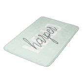 Modern Pastel Mint Hallo en u noemt Badmat (Gekanteld)