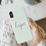 Modern Pastel Mint Hallo en u noemt Case-Mate iPhone Case<br><div class="desc">Modern Pastel Mint Hallo en u noemt</div>
