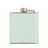 Modern Pastel Mint Hallo en u noemt Heupfles (Achterkant)