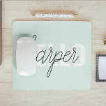 Modern Pastel Mint Hallo en u noemt Muismat<br><div class="desc">Modern Pastel Mint Hallo en u noemt</div>