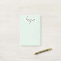 Modern Pastel Mint Hallo en u noemt