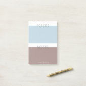Modern Pastel | Monogramnota's Post-it® Notes (Op bureau)
