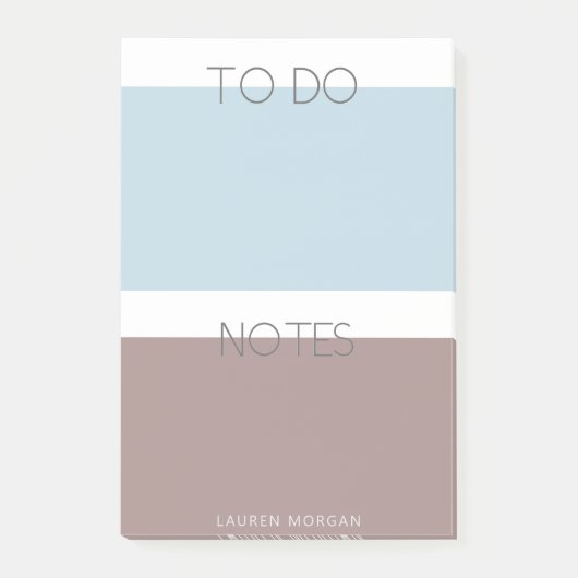 Modern Pastel | Monogramnota's Post-it® Notes (Voorkant)