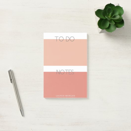 Modern Pastel | Monogramnota's Post-it® Notes (Kantoor)