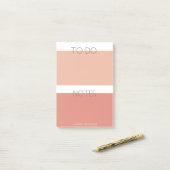 Modern Pastel | Monogramnota's Post-it® Notes (Op bureau)