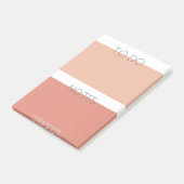 Modern Pastel | Monogramnota's Post-it® Notes (Schuin)