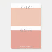 Modern Pastel | Monogramnota's Post-it® Notes (Voorkant)