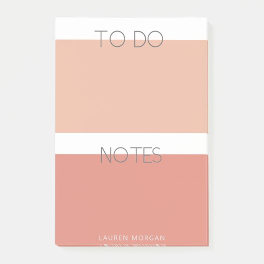 Modern Pastel | Monogramnota's Post-it® Notes (Voorkant)
