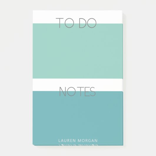 Modern Pastel | Monogramnota's Post-it® Notes (Voorkant)