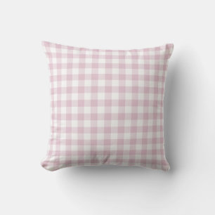 Modern Pastel Paars Gingham Pattern Check Buitenkussen