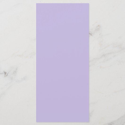 Modern pastel Paarse bruiloft diner Menu (Achterkant)
