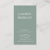 Modern Pastel Paarse Monogram Visitekaartje (Achterkant)