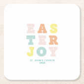Modern Pastel Pasen Kartonnen Onderzetters (Voorkant)
