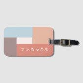 Modern Pastel | Personeel Bagagelabel (Voorkant (horizontaal))