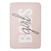 Modern Pastel Pink Girl Boss Phrase Badmat (Voorkant Verticaal)