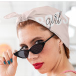 Modern Pastel Pink Girl Boss Phrase Bandana<br><div class="desc">Modern Pastel Pink Girl Boss Phrase</div>