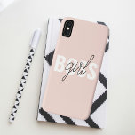 Modern Pastel Pink Girl Boss Phrase Case-Mate iPhone Case<br><div class="desc">Modern Pastel Pink Girl Boss Phrase</div>