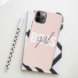 Modern Pastel Pink Girl Boss Phrase iPhone 11Pro Max Hoesje<br><div class="desc">Modern Pastel Pink Girl Boss Phrase</div>