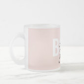 Modern Pastel Pink Girl Boss Phrase Matglas Koffiemok (Links)