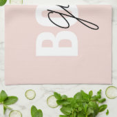 Modern Pastel Pink Girl Boss Phrase Theedoek (Gevouwen)