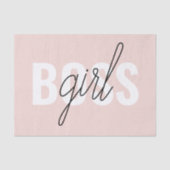 Modern Pastel Pink Girl Boss Phrase Tissuepapier (Voorkant)