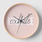 Modern Pastel Pink Inhale Exhale Quote (Voorkant)