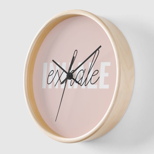 Modern Pastel Pink Inhale Exhale Quote (Hoek)
