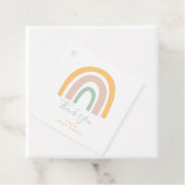 Modern Pastel Rainbow Party Dank u Bedankjes Labels (In situ)