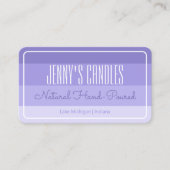 Modern pastel regenboog ombre Lila vierkante grens Visitekaartje (Voorkant)