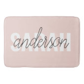 Modern Pastel Roze Beauty, op maat Badmat (Voorkant)