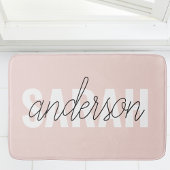 Modern Pastel Roze Beauty, op maat Badmat