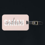 Modern Pastel Roze Beauty, op maat Bagagelabel<br><div class="desc">Modern Pastel Roze Beauty,  op maat</div>