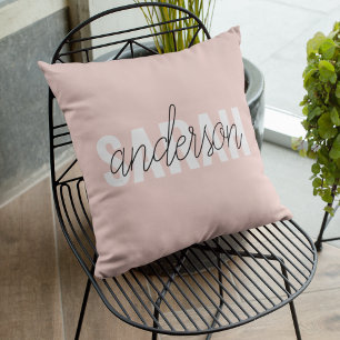 Modern Pastel Roze Beauty, op maat Buitenkussen