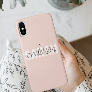 Modern Pastel Roze Beauty, op maat Case-Mate iPhone Case