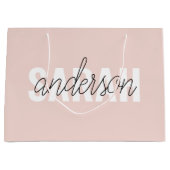 Modern Pastel Roze Beauty, op maat Groot Cadeauzakje (Voorkant)